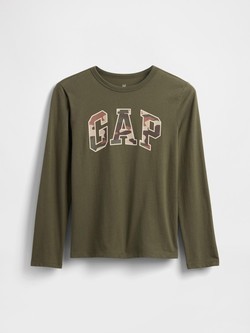 Gap logo majica z dolgimi rokavi za dečke