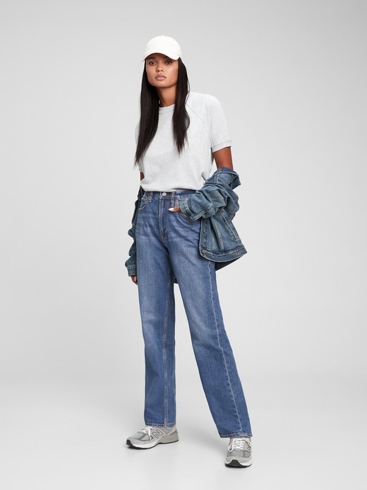 Slika za Ženske 90s loose jeans hlače z visokim pasom od Gap