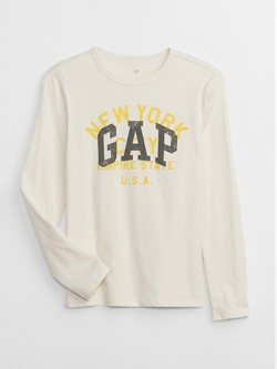 Gap logo majica z dolgimi rokavi za dečke