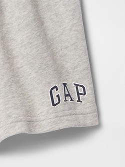 GAP Gap logo kratke hlače za malčke Siva - Light Heather Grey B08 3