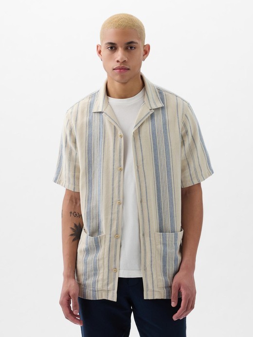 Image for Linen-Cotton Resort Shirt from Gap