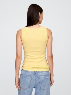 GAP Gap logo ženska majica brez rokavov Rumena - Pale Banana 12-0824Tcx 3