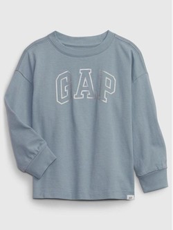 Gap logo majica z dolgimi rokavi za malčke
