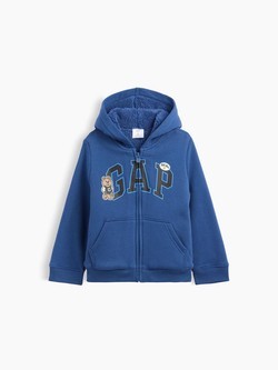 babyGap Sherpa-Lined Logo Zip Hoodie