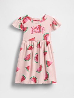 Gap logo obleka s kratkimi rokavi za malčice