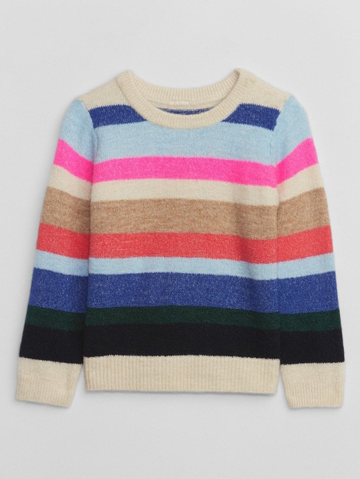 Image for babyGap Happy-Stripe Crewneck Sweater from Gap