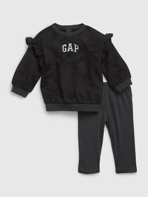 Image for Baby Arch Logo Floral Sweat Set from Gap