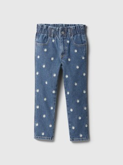 Jeans hlače z vezeninami za malčice