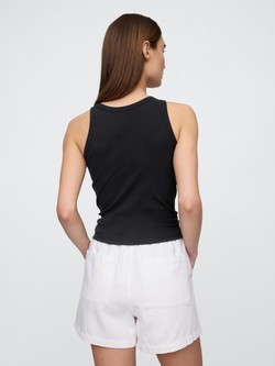 GAP Ribbed Tank Top Black 22 2