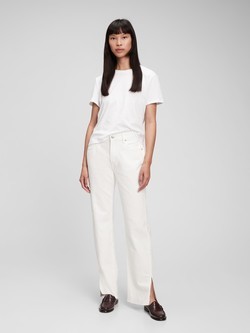 Mid Rise '90s Loose Split-Hem Jeans with Washwell