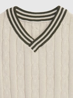 GAP Toddler Sweater Vest Light Cream Beige 3