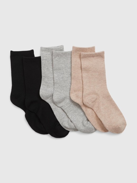 Image for Kids CashSoft Crew Socks (3-Pack) from Gap