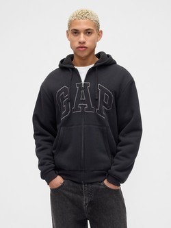 Gap logo moška podložena jopa s kapuco