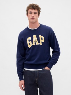 Gap logo moški pleten pulover