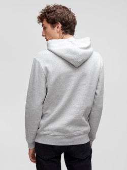 GAP Gap Logo Fleece Hoodie Gray 2
