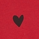 Večbarvna - Modern Heart Red