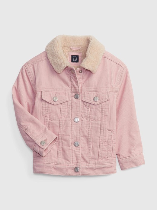 Image for Toddler Sherpa-Lined Corduroy Jacket with Washwell from Gap