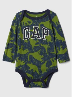 Gap Logo bodi z dolgimi rokavi za dojenčke