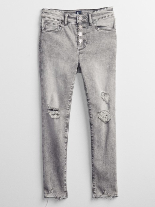Image for Kids High Rise Skinny Ankle Distressed Jeggings with Washwell from Gap