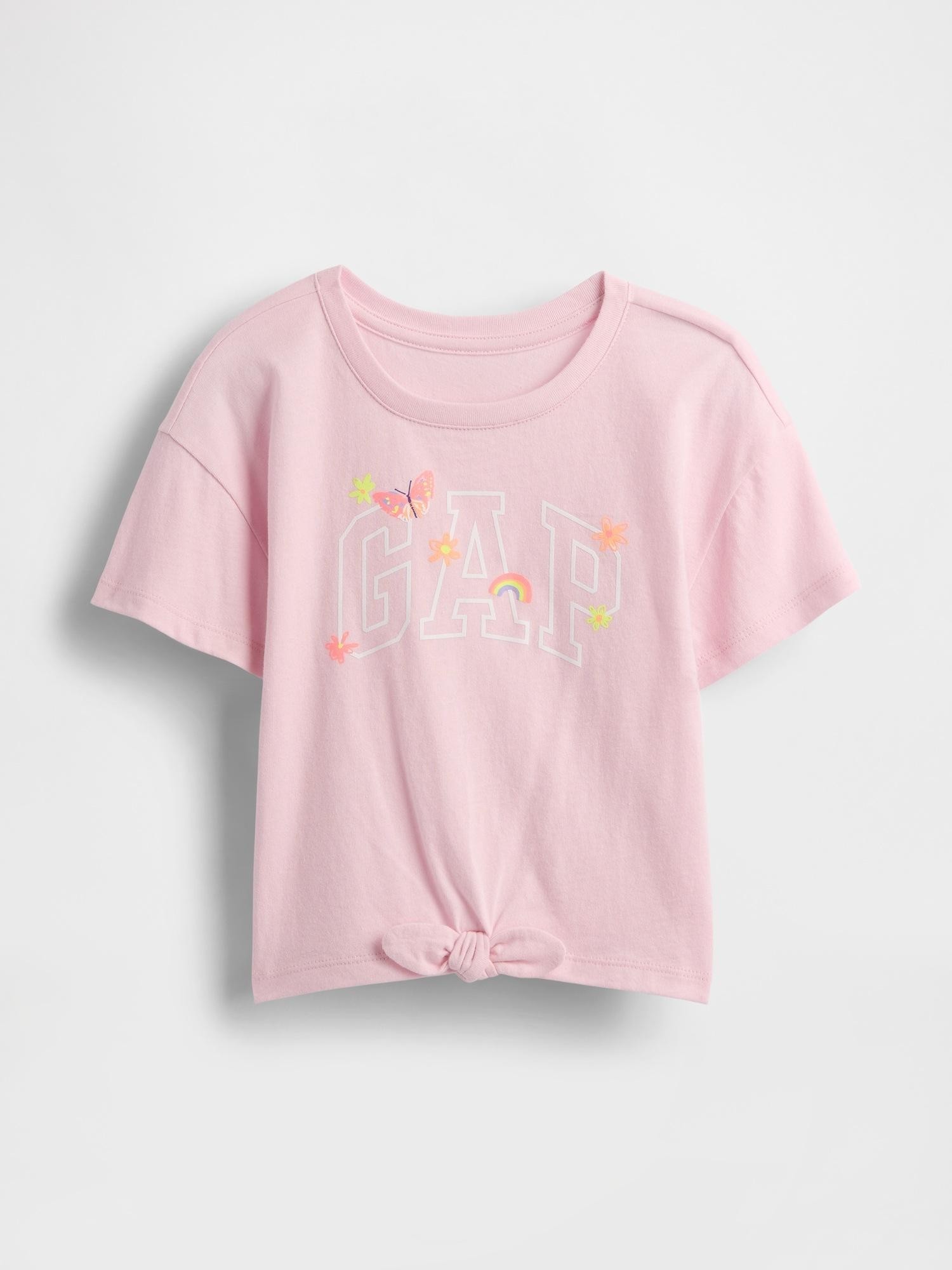 GAP Gap logo majica s kratkimi rokavi za malčice Roza - Light Peony 