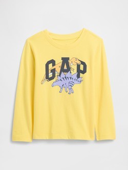 Gap logo majica z dolgimi rokavi za malčke