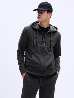 Fleece Logo Zip Hoodie