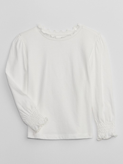 Image for babyGap Smocked Puff Sleeve T-Shirt from Gap