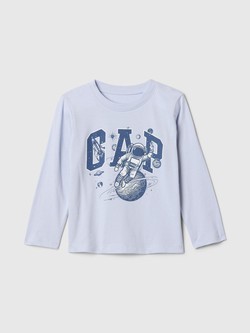 Gap logo majica z dolgimi rokavi za malčke