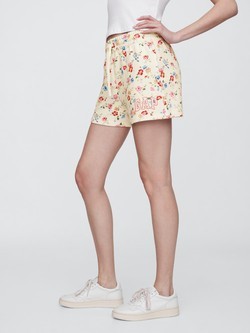 GAP Gap Logo Shorts Red Floral Print 3