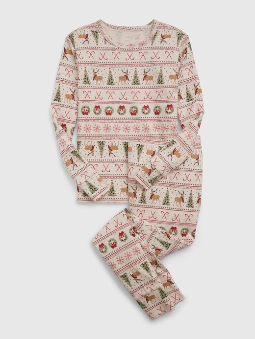 Image for Kids 100% Organic Cotton Print PJ Set from Gap