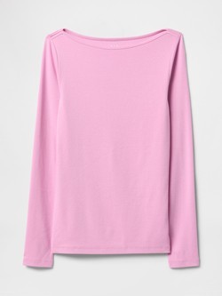 GAP Ženska majica z dolgimi rokavi Bela - Fresh White 5