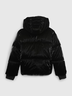 GAP Kids Nylon Shine Puffer Jacket Rosetta Pink 2
