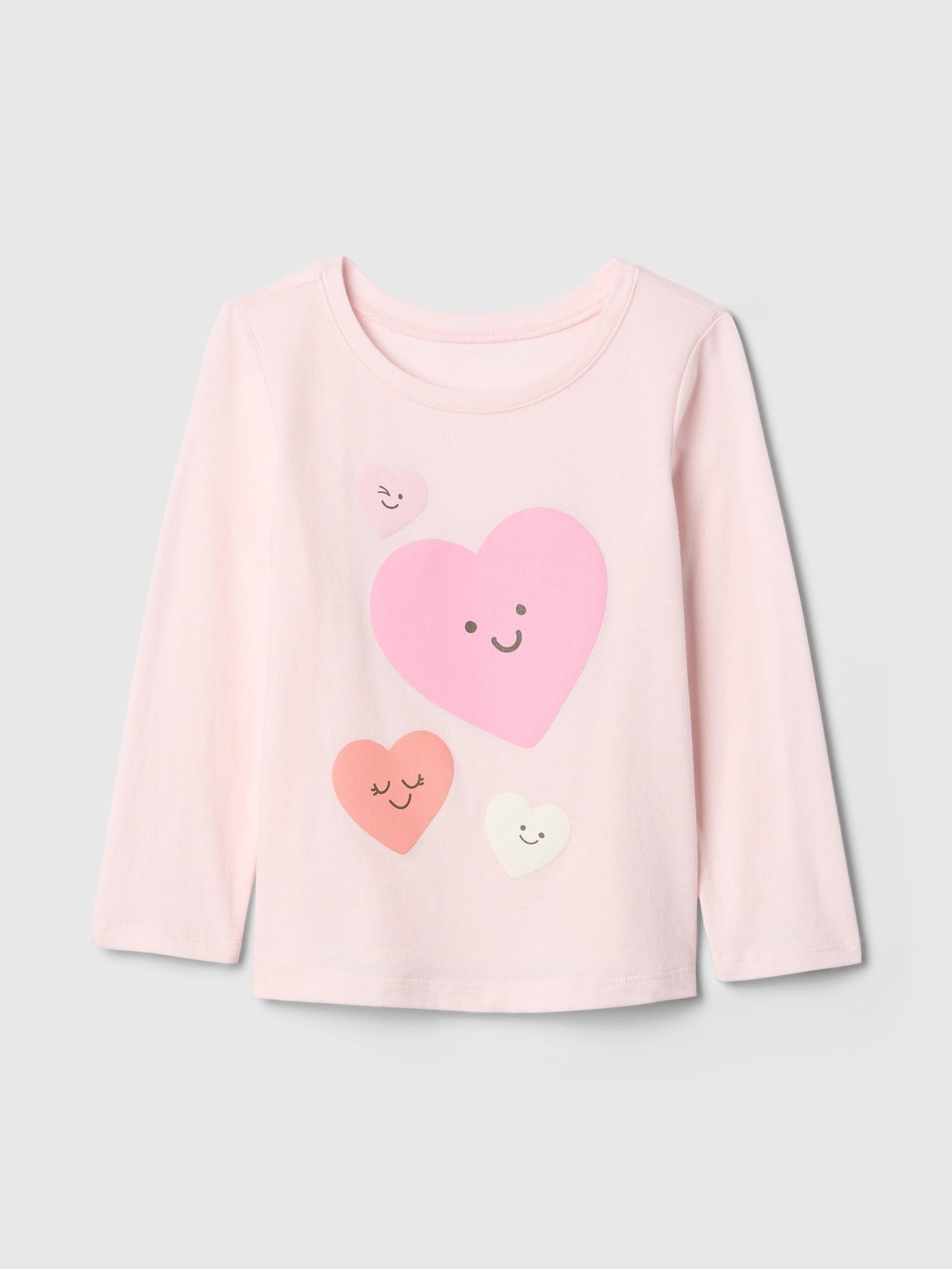 GAP Majica z dolgimi rokavi za malčice Roza - Cherry Blossom 
