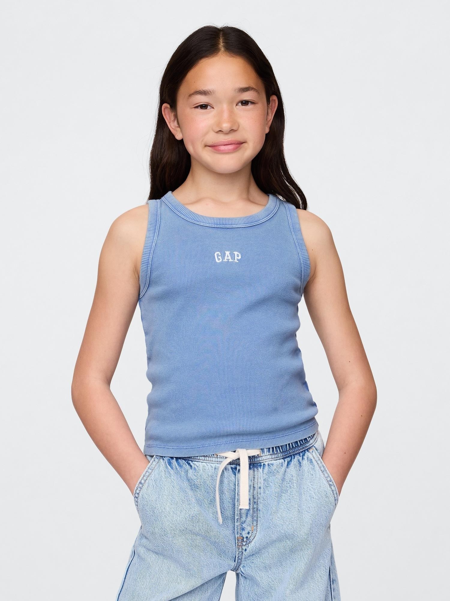 GAP Kids Logo Tank Top Dazzling Blue 183949Tc 