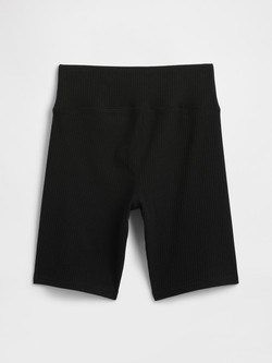 GAP Kids Ribbed Bike Shorts True Black 2