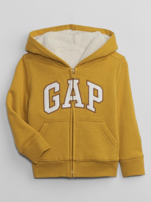 GAP babyGap Logo Sherpa Zip Hoodie Gap