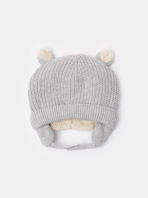 Image for Baby Sherpa-Lined Bear Beanie from Gap