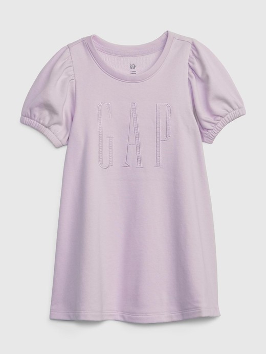 Image for Toddler Puff Sleeve Gap Logo Dress from Gap