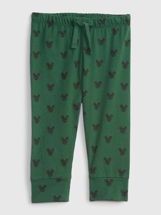 Image for babyGap | Disney Mickey Mouse 100% Organic Cotton Print Pull-On Pants from Gap