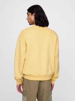 GAP Gap logo moški pulover Rumena - French Almond 2