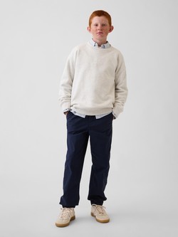 Kids Uniform Cotton Relaxed Trousers