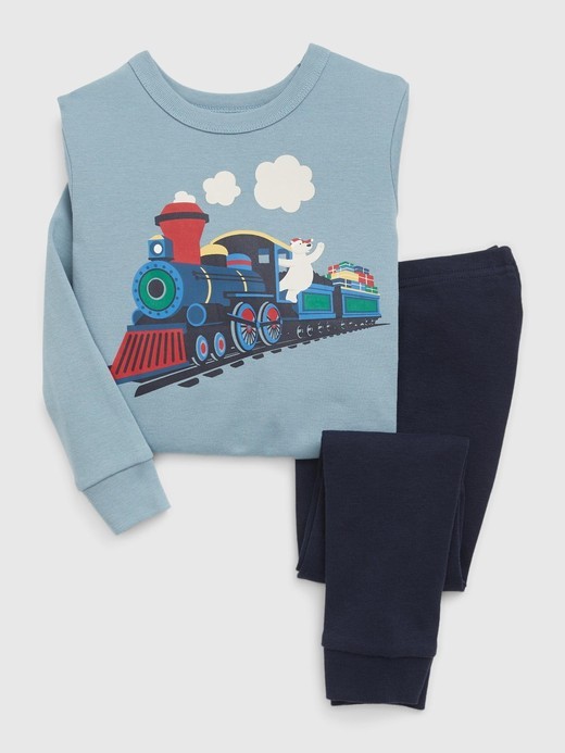 Image for babyGap 100% Organic Cotton Holiday PJ Set from Gap