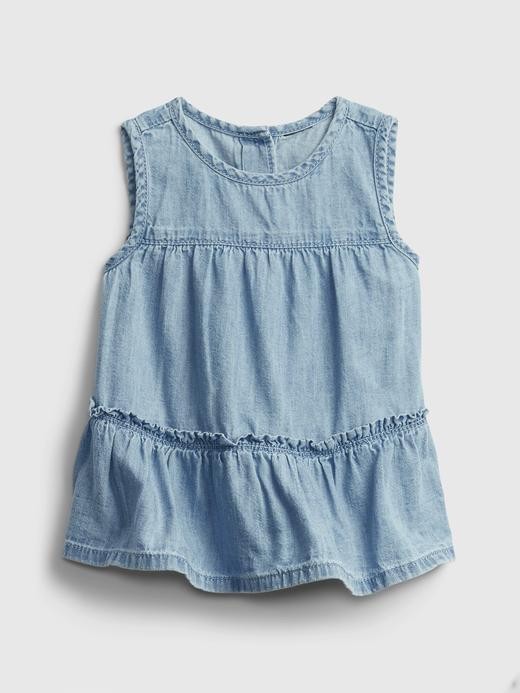Image for Baby Denim Tiered Shirt from Gap