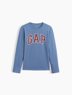 Gap logo majica z dolgimi rokavi s potiskom za dečke
