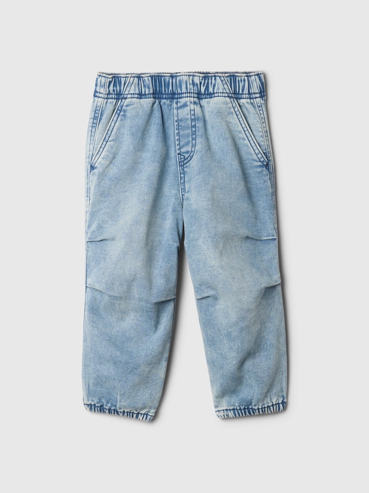 GAP Baby &amp; Toddler Parachute Sweatpant Jeans Light Wash 