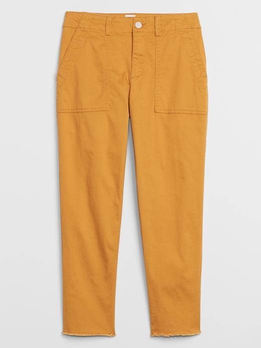 Image for Girlfriend Khakis with Raw Hem from Gap