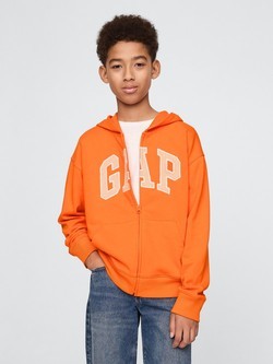 Kids Relaxed Gap Logo Zip Hoodie