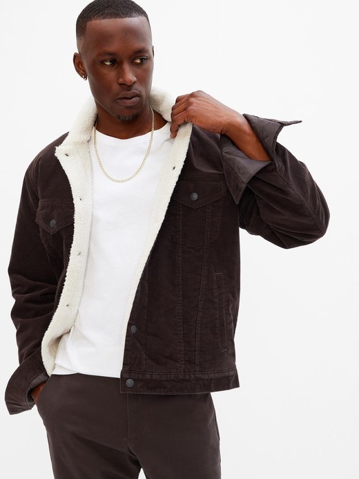 Slika za Moška žametna kosmatena jakna od Gap