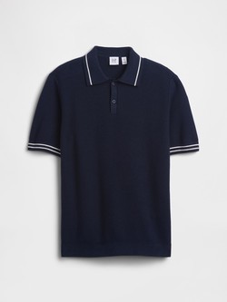 Pletena polo majica s kratkimi rokavi za dečke