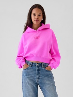 Vintage Soft Arch Logo Cropped Hoodie
